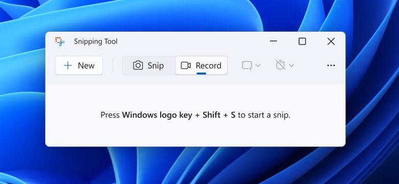 Snipping Tool record